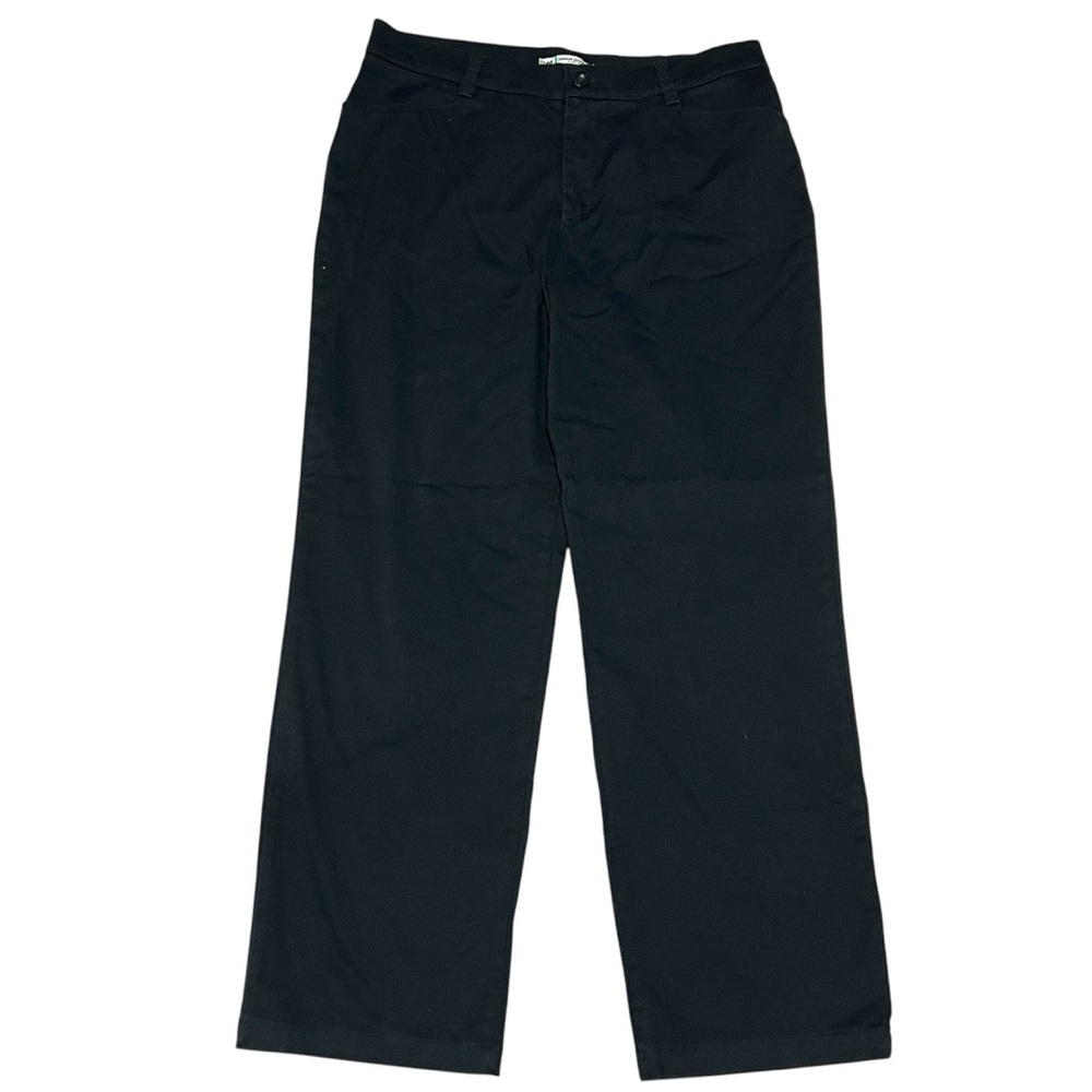 Lee Relax Straight Leg At The Waist Woman’s Dress Pants Size 14 Medium Black